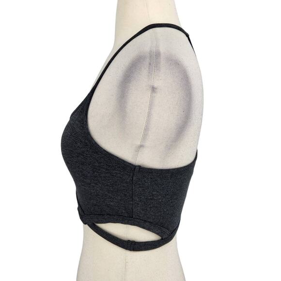 Free People Movement T Back Cut Out Exercise Work Out Crop Tank Top - Picture 3 of 5